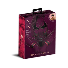 Load image into Gallery viewer, Rosegasm 5pc Hog Tie Set W/ Blindfold
