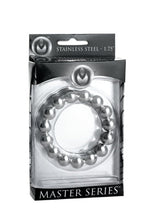 Load image into Gallery viewer, Master Series Stainless Steel Beaded Personal Ring 1.75in
