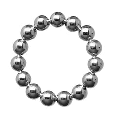 Master Series Stainless Steel Beaded Personal Ring 1.75in