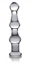 Load image into Gallery viewer, Master Series Mammoth 3 Bumps Glass Dildo
