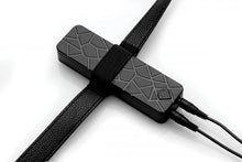 Load image into Gallery viewer, Strap U Power Pegger Silicone Vibrating Double Pleasure Dildo With Harness Black
