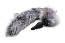 Load image into Gallery viewer, Tailz Grey Wolf Tail &amp; Ears Set

