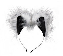 Load image into Gallery viewer, Tailz Grey Wolf Tail &amp; Ears Set
