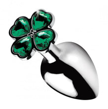 Load image into Gallery viewer, Booty Sparks Lucky Clover Gem Anal Plug Medium
