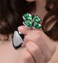 Load image into Gallery viewer, Booty Sparks Lucky Clover Gem Anal Plug Medium
