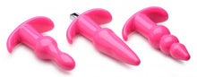 Load image into Gallery viewer, Frisky Thrill Trio Anal Plug Set Pink
