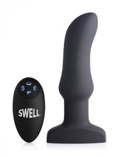 Load image into Gallery viewer, Swell 10x Silicone Inflatable &amp; Vibrating Curved Anal Plug
