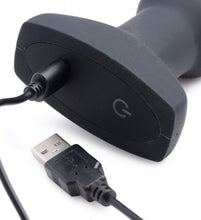 Load image into Gallery viewer, Swell 10x Silicone Inflatable &amp; Vibrating Curved Anal Plug

