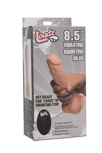 Load image into Gallery viewer, Loadz 8.5in Vibrating Dildo Squirting Light
