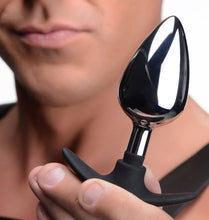 Load image into Gallery viewer, Master Series Dark Invader Metal &amp; Silicone Anal Plug Large
