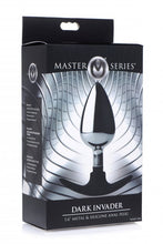 Load image into Gallery viewer, Master Series Dark Invader Metal &amp; Silicone Anal Plug Large
