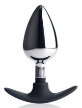 Load image into Gallery viewer, Master Series Dark Invader Metal &amp; Silicone Anal Plug Large
