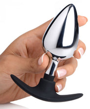 Load image into Gallery viewer, Master Series Dark Invader Metal &amp; Silicone Anal Plug Large
