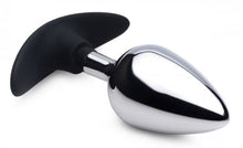 Load image into Gallery viewer, Master Series Dark Invader Metal &amp; Silicone Anal Plug Large
