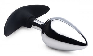 Master Series Dark Invader Metal & Silicone Anal Plug Large
