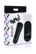 Load image into Gallery viewer, Bang! Vibrating Bullet W/ Remote Control Black
