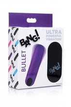 Load image into Gallery viewer, Bang! Vibrating Bullet W/ Remote Control Purple
