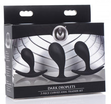 Load image into Gallery viewer, Master Series Dark Droplets 3pc Curved Anal Trainer Set
