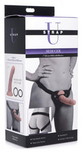 Load image into Gallery viewer, Strap U Seducer 7in Silicone Dildo W/ Harness
