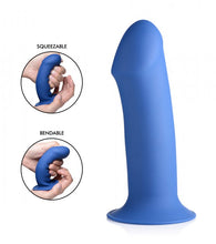 Load image into Gallery viewer, Squeeze-it Squeezable Thick Phallic Dildo- Blue
