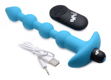 Load image into Gallery viewer, Bang! Vibrating Silicone Anal Beads &amp; Remote Blue

