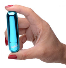 Load image into Gallery viewer, Bang! 10x Vibrating Metallic Bullet Blue
