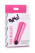 Load image into Gallery viewer, Bang! 10x Vibrating Metallic Bullet Pink
