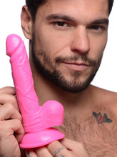 Load image into Gallery viewer, Pop 6.5in Dildo W/ Balls Pink
