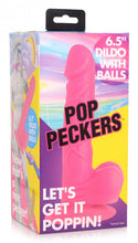 Load image into Gallery viewer, Pop 6.5in Dildo W/ Balls Pink
