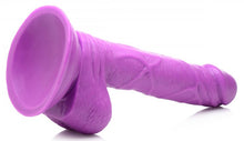 Load image into Gallery viewer, Pop 6.5in Dildo W/ Balls Purple

