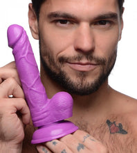 Load image into Gallery viewer, Pop 6.5in Dildo W/ Balls Purple
