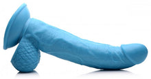Load image into Gallery viewer, Pop 7.5in Dildo W/ Balls Blue
