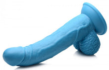 Load image into Gallery viewer, Pop 7.5in Dildo W/ Balls Blue
