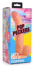 Load image into Gallery viewer, Pop 7.5in Dildo W/ Balls Light
