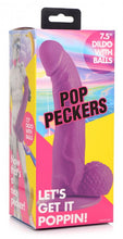 Load image into Gallery viewer, Pop 7.5in Dildo W/ Balls Purple
