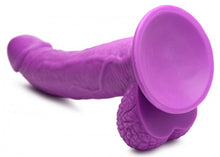 Load image into Gallery viewer, Pop 7.5in Dildo W/ Balls Purple
