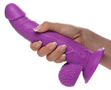 Load image into Gallery viewer, Pop 7.5in Dildo W/ Balls Purple
