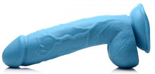 Load image into Gallery viewer, Pop 8.25in Dildo W/ Balls Blue
