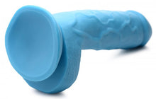 Load image into Gallery viewer, Pop 8.25in Dildo W/ Balls Blue
