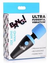 Load image into Gallery viewer, Bang! 10x Vibrating Mini Wand Blue
