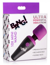 Load image into Gallery viewer, Bang! 10x Vibrating Mini Wand Purple
