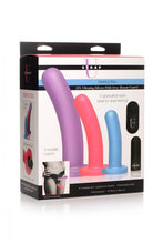 Load image into Gallery viewer, Strap U Triple Peg 28x Dildo Set Silicone W/ Remote
