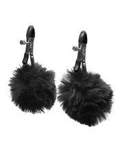 Load image into Gallery viewer, Charmed Pom Pom Nipple Clamps Black
