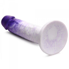 Load image into Gallery viewer, Strap U Real Swirl Realistic Dildo Purple
