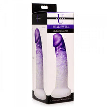 Load image into Gallery viewer, Strap U Real Swirl Realistic Dildo Purple
