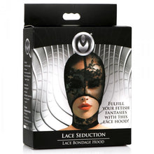Load image into Gallery viewer, Master Series Lace Seduction Bondage Hood

