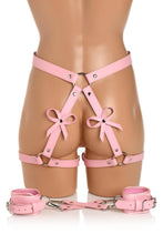 Load image into Gallery viewer, Strict Bondage Harness W/ Bows Pink Xl/2xl

