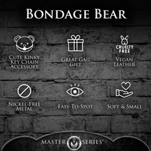Load image into Gallery viewer, Master Series Gagged Teddy Bear Keychain
