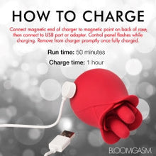 Load image into Gallery viewer, Bloomgasm The Rose Fondle 10x Massaging Rose Clit Stimulator
