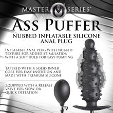 Load image into Gallery viewer, Master Series Ass Puffer Nubbed Inflatable Anal Plug
